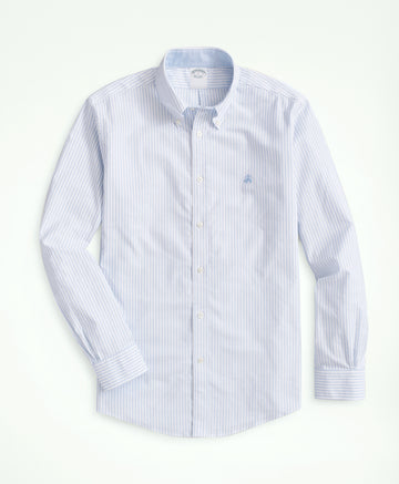 เสื้อเชิ้ต Oxford ลาย Bengal Stripe ผ้ายืดไม่ต้องรีด