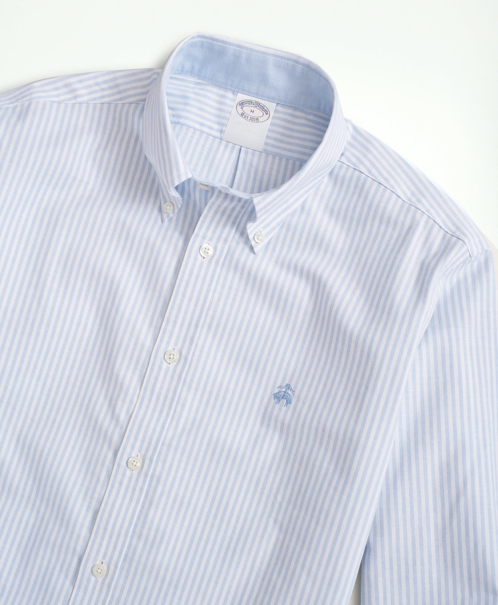 เสื้อเชิ้ต Oxford ลาย Bengal Stripe ผ้ายืดไม่ต้องรีด