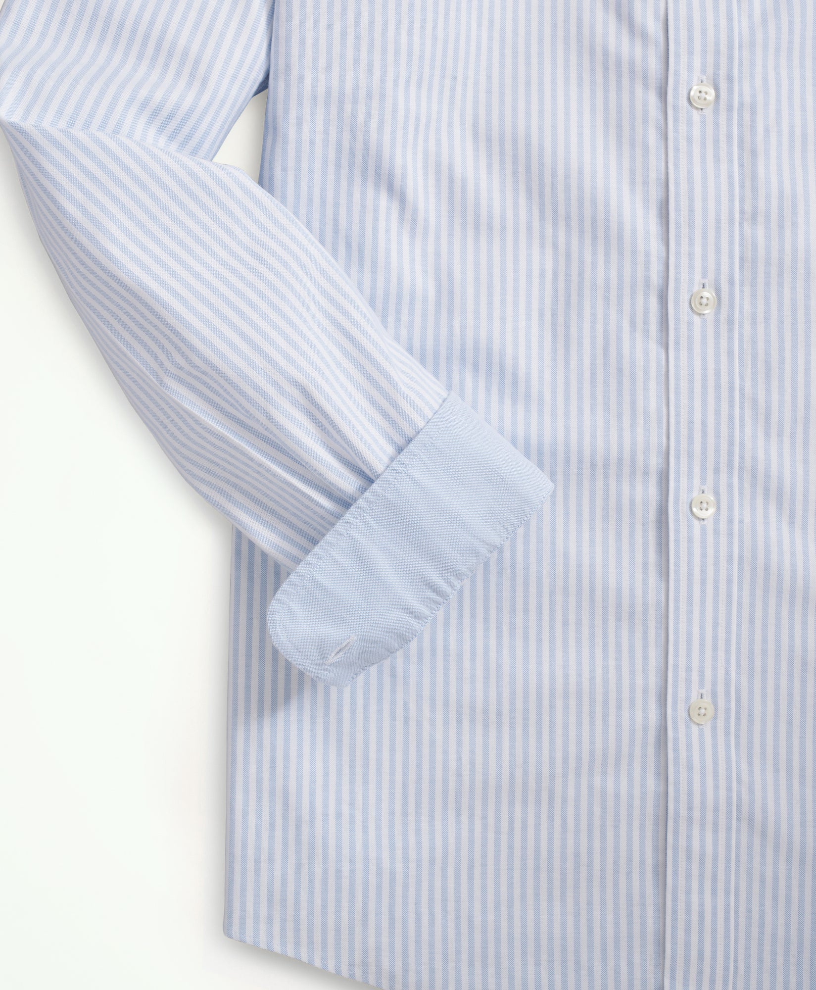 เสื้อเชิ้ต Oxford ลาย Bengal Stripe ผ้ายืดไม่ต้องรีด