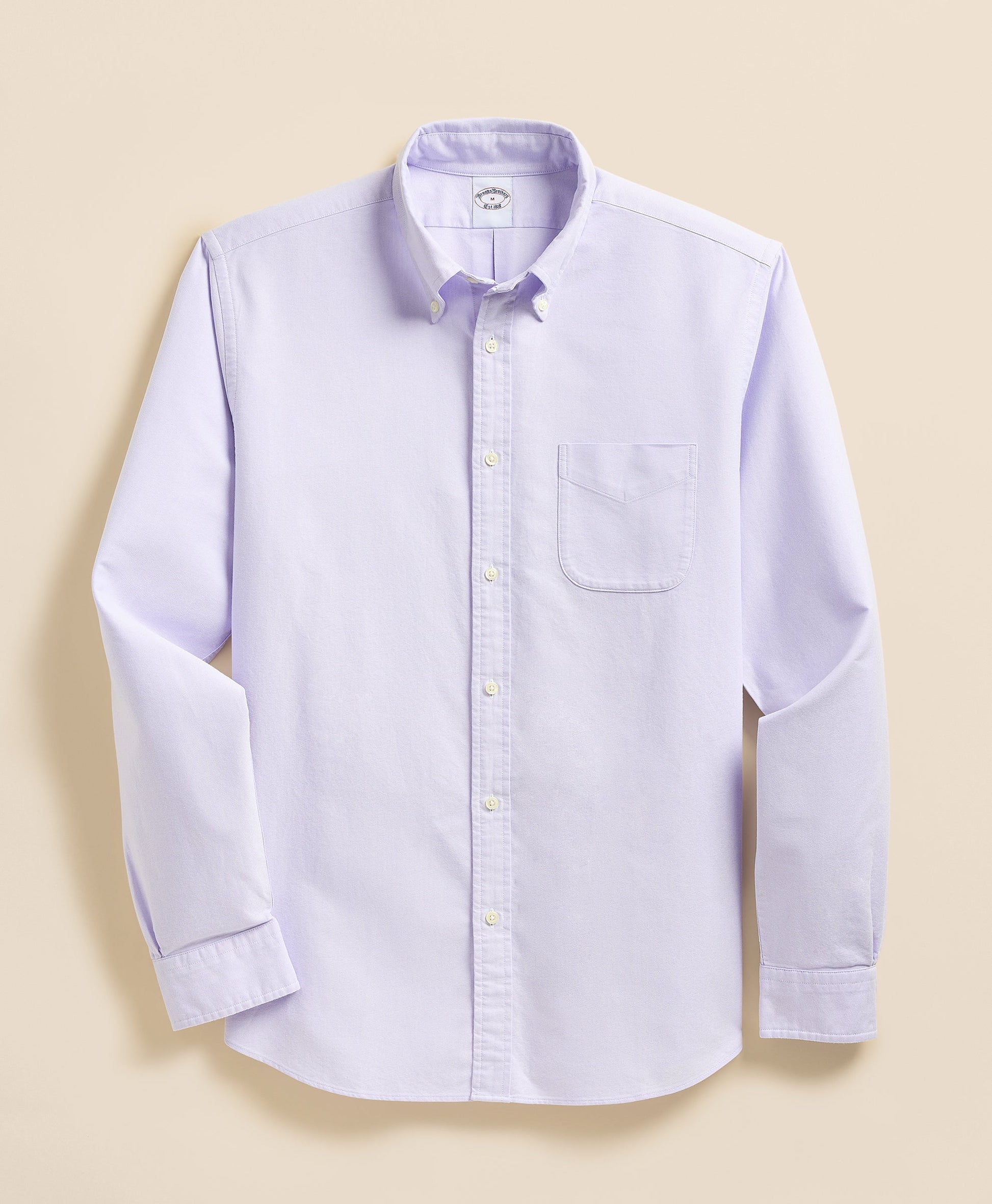 Light purple button-up shirt