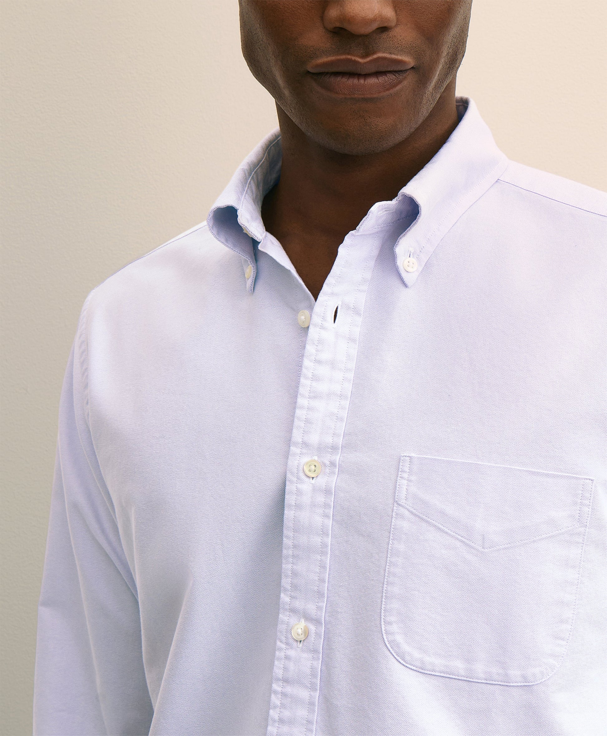 Light blue button-up shirt worn by a person