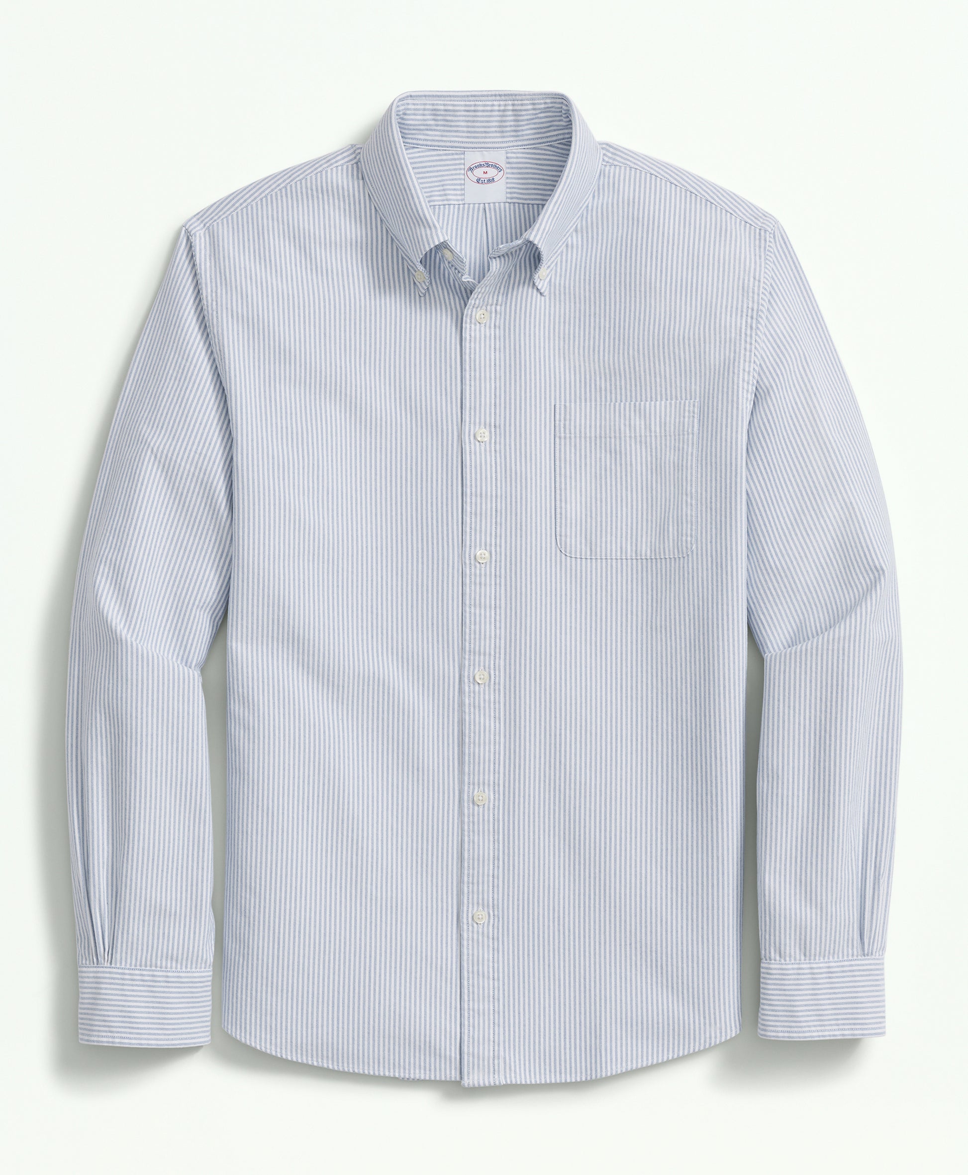 Light blue and white striped shirt