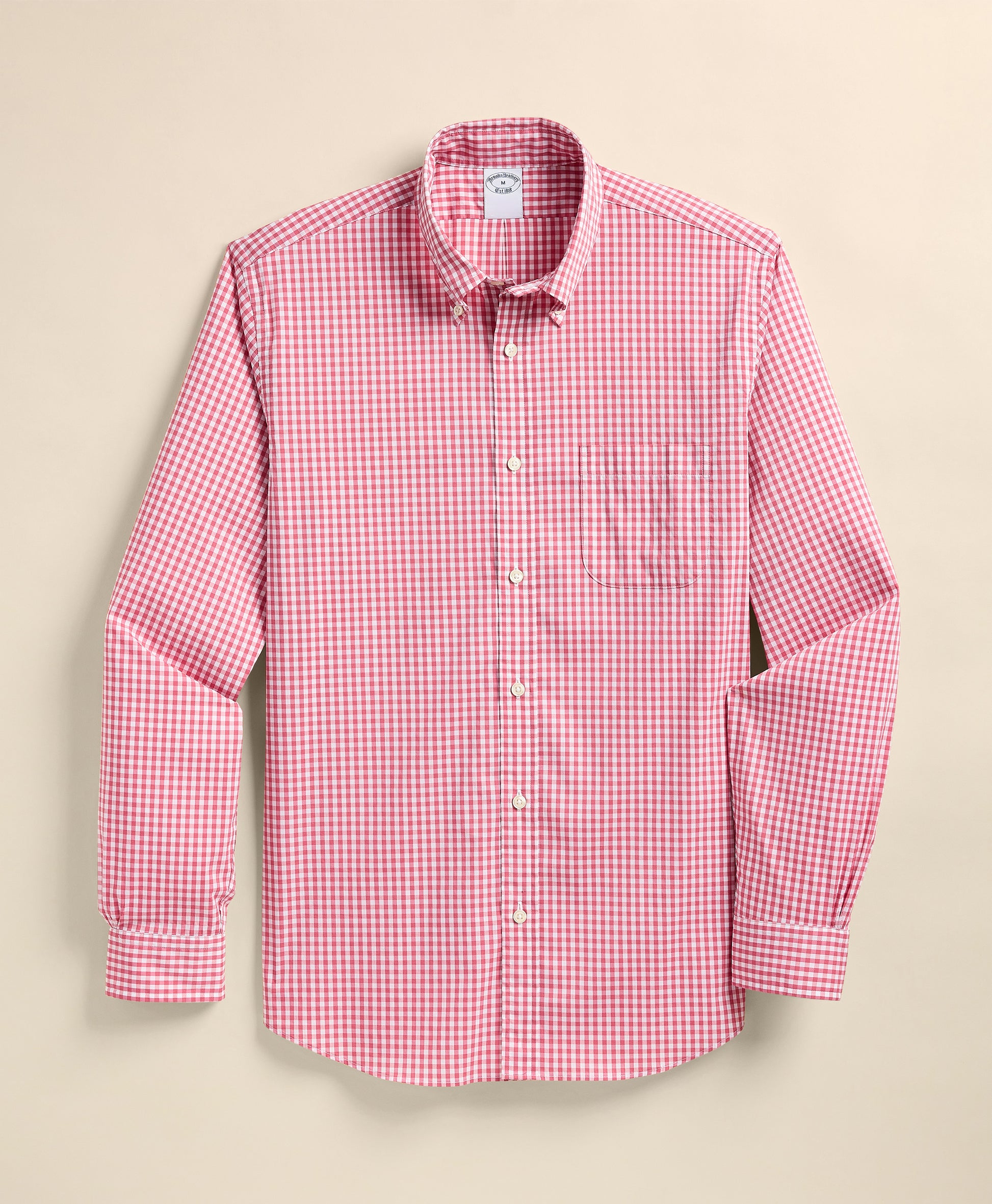 Red and white checkered shirt