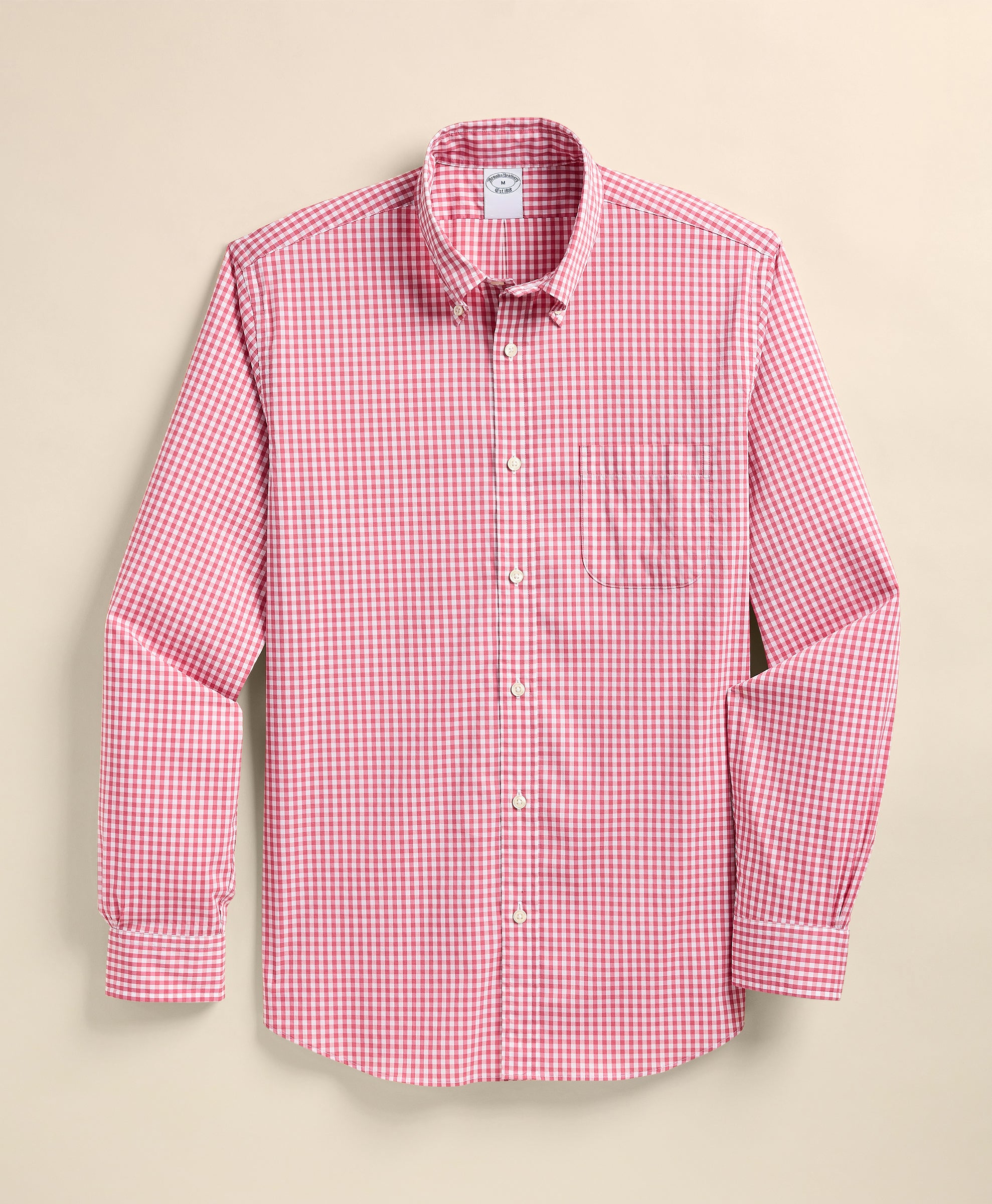Red and white checkered shirt