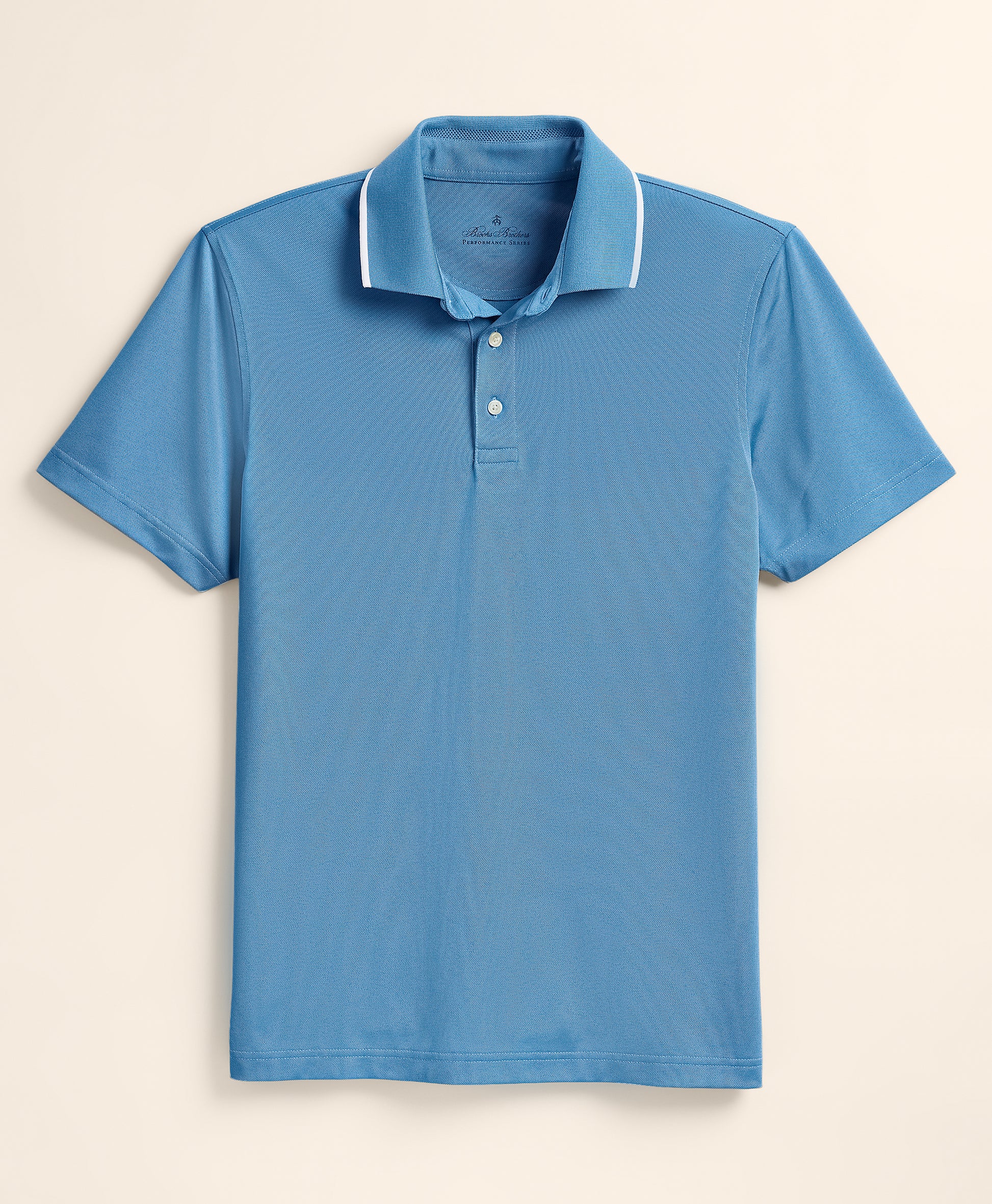 Blue polo shirt