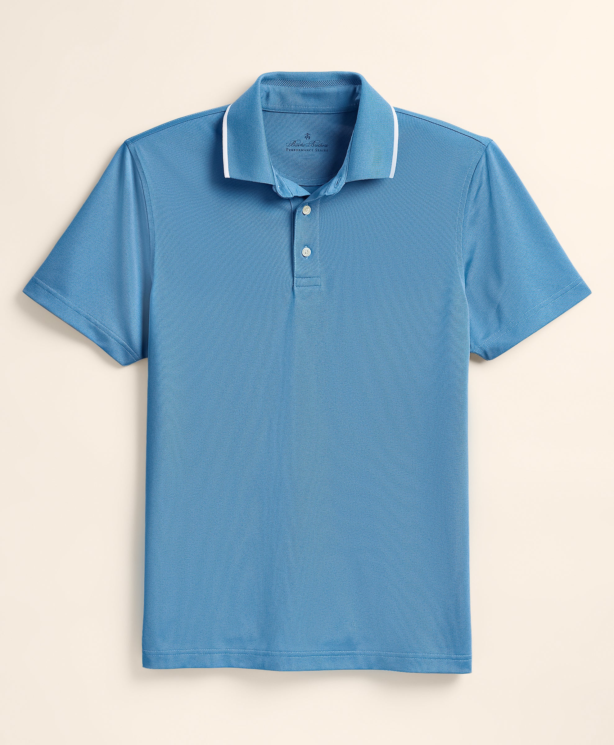 Blue polo shirt