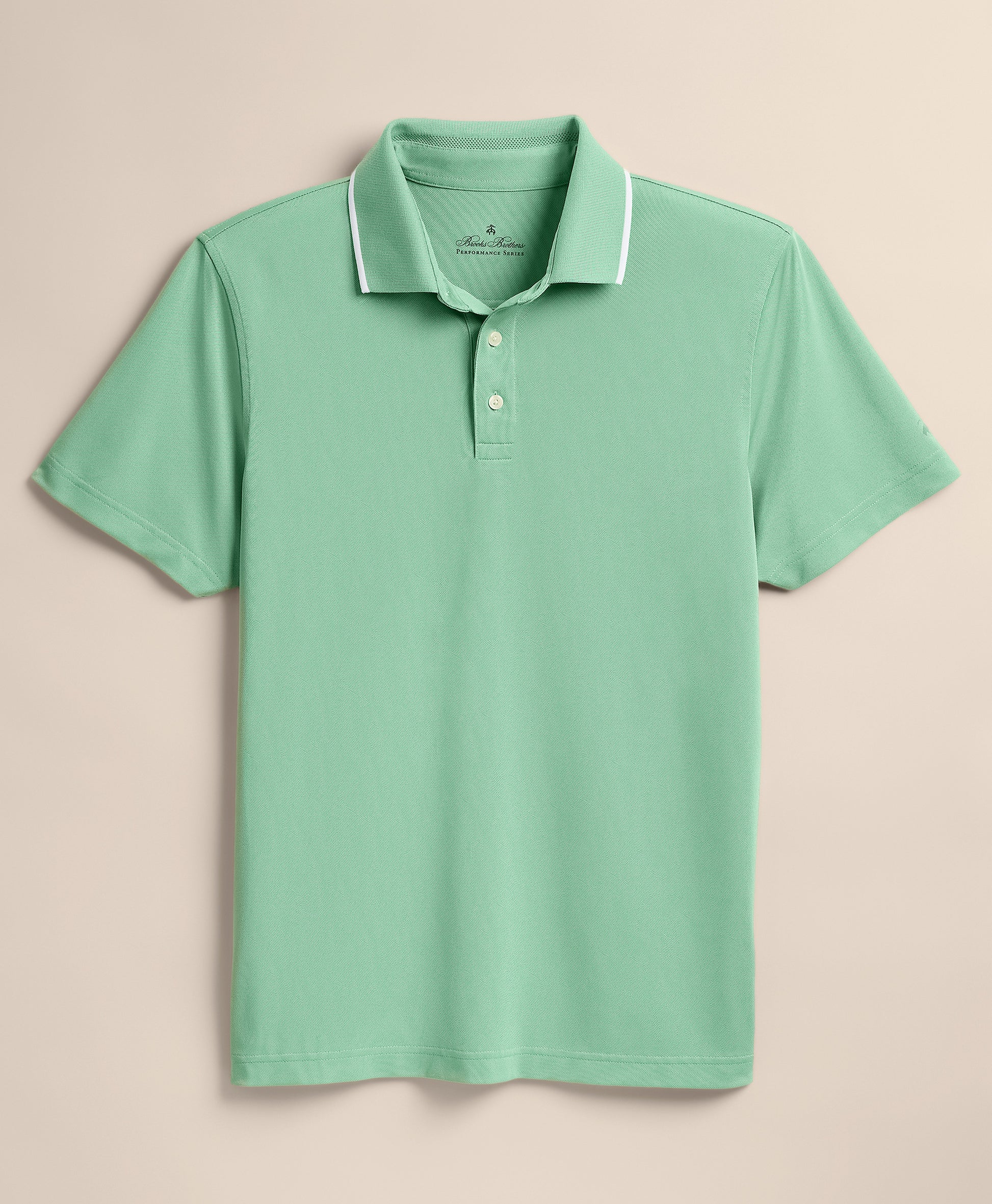 Green polo shirt