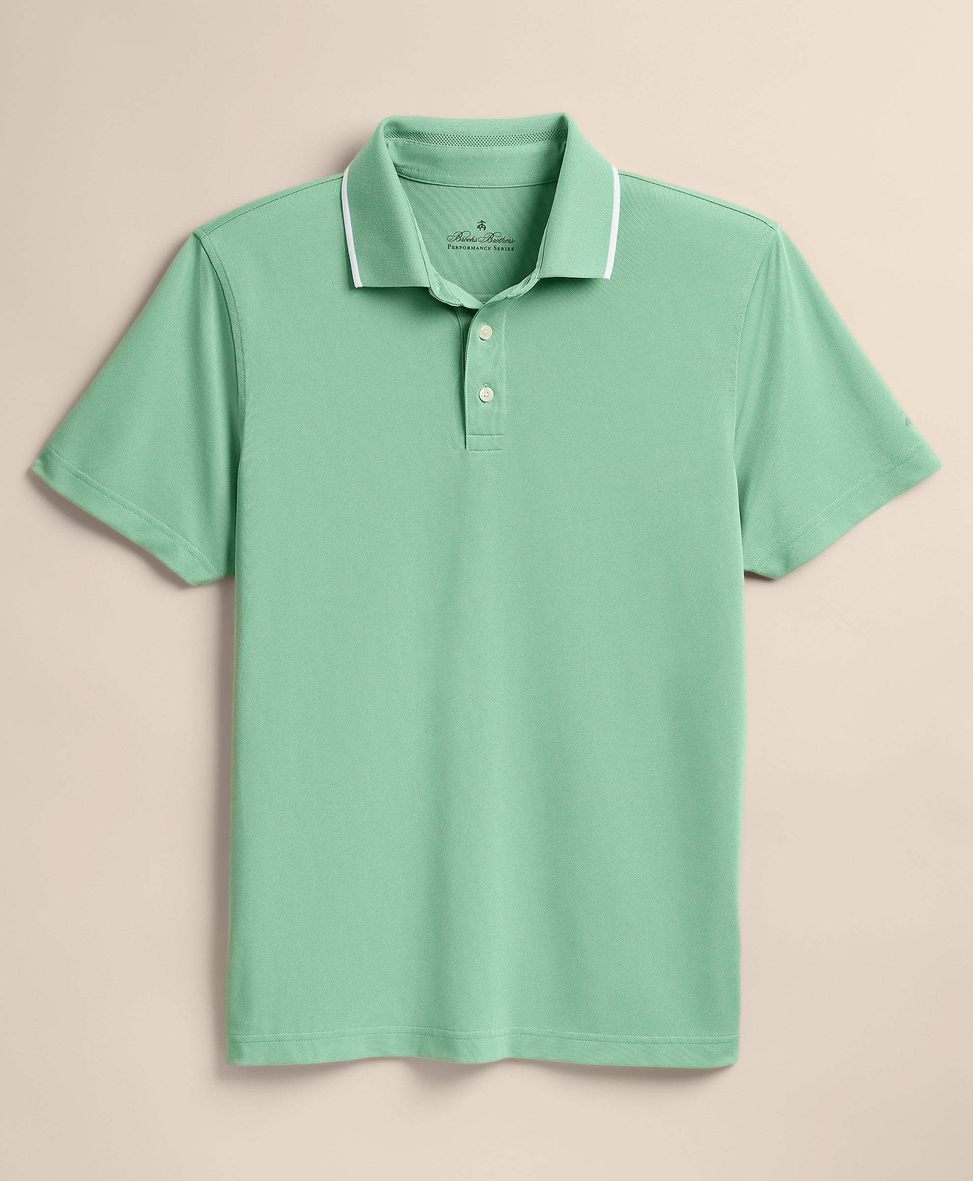 Green polo shirt