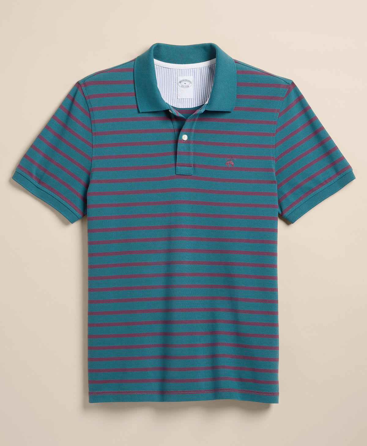 Golden Fleece® Stretch Supima® Cotton Short-Sleeve Striped Polo