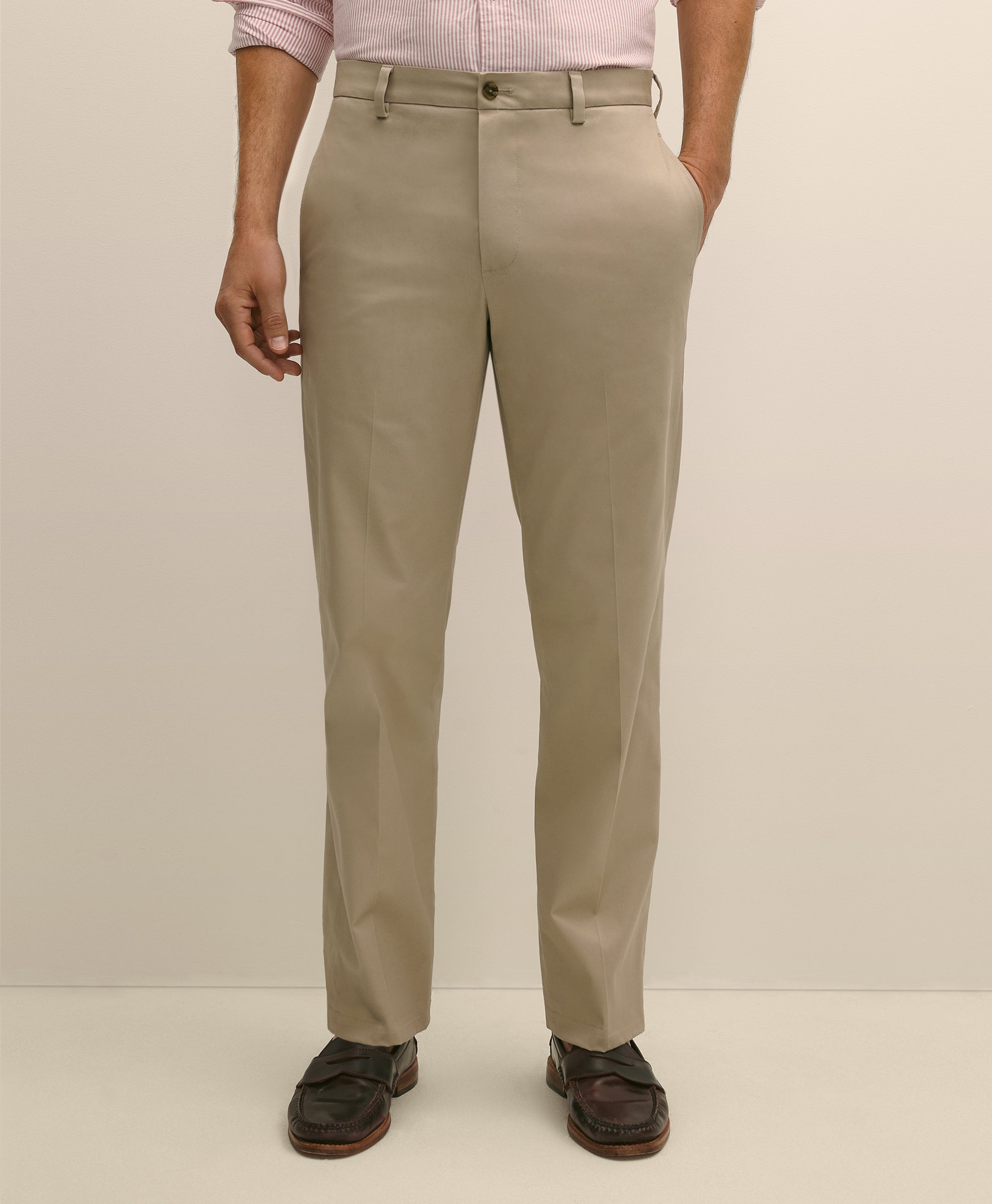 Person wearing beige pants