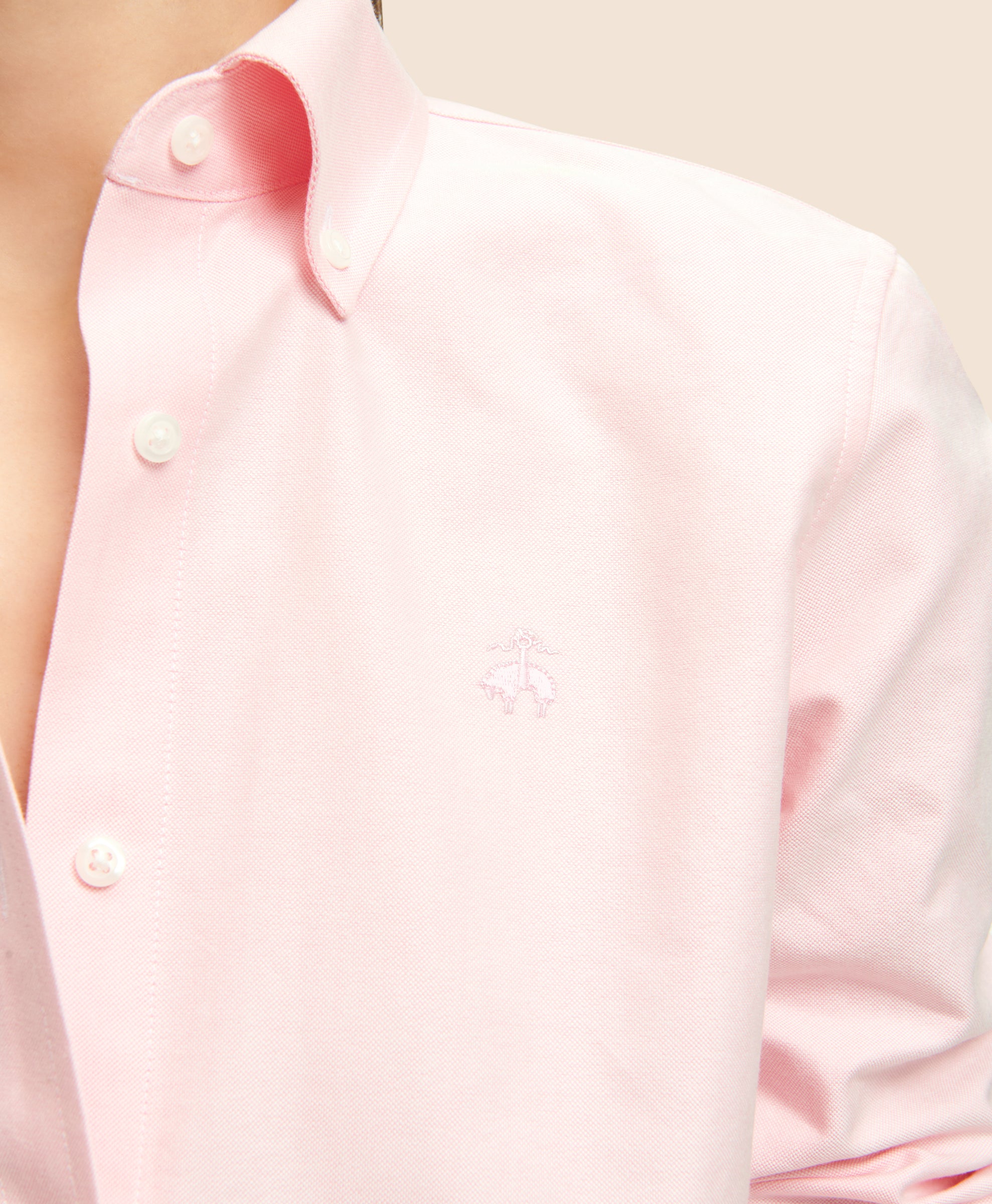เสื้อเชิ้ต Oxford ผ้าคอตตอน สตรี  ทรงคลาสสิก 