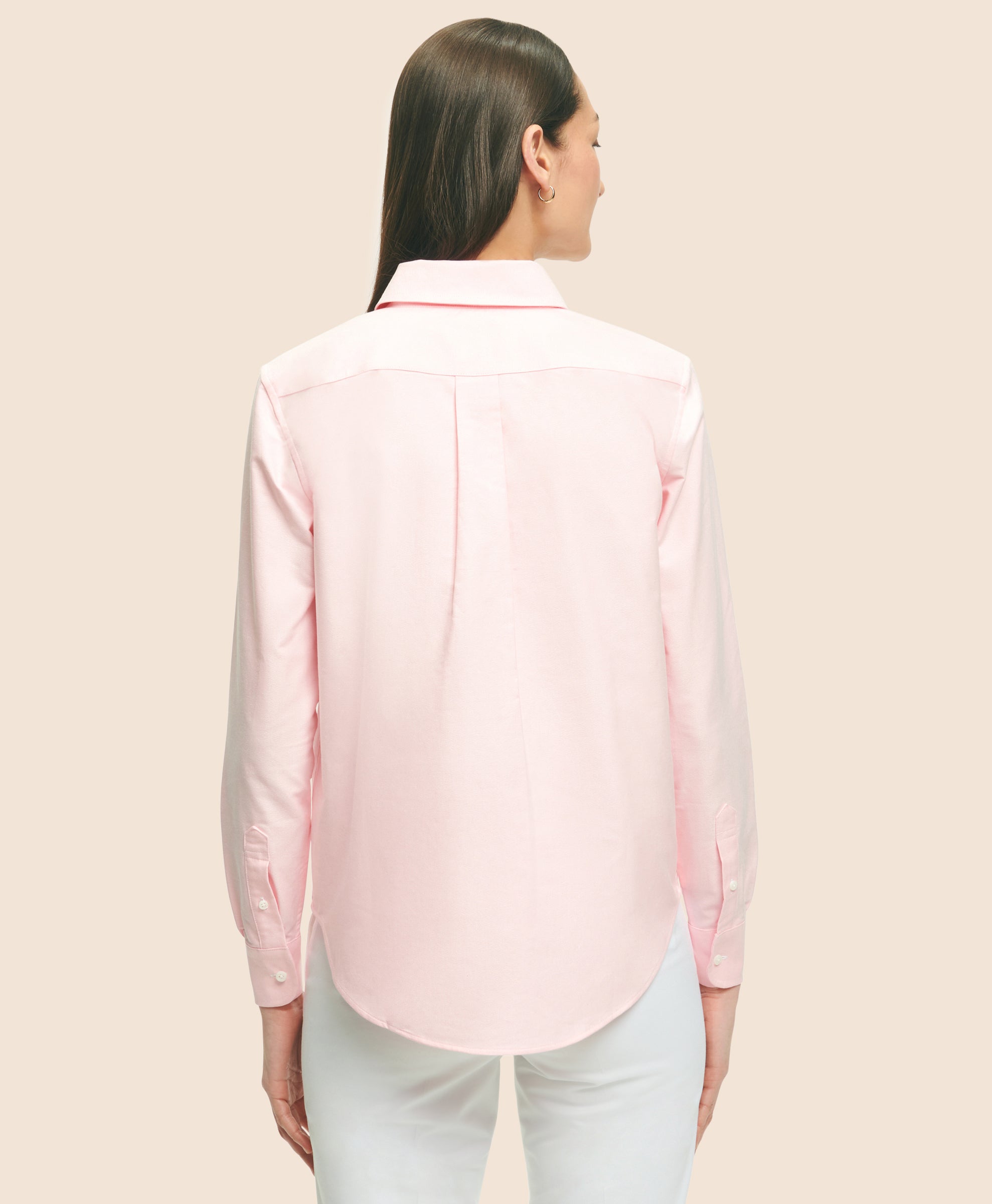 เสื้อเชิ้ต Oxford ผ้าคอตตอน สตรี  ทรงคลาสสิก 